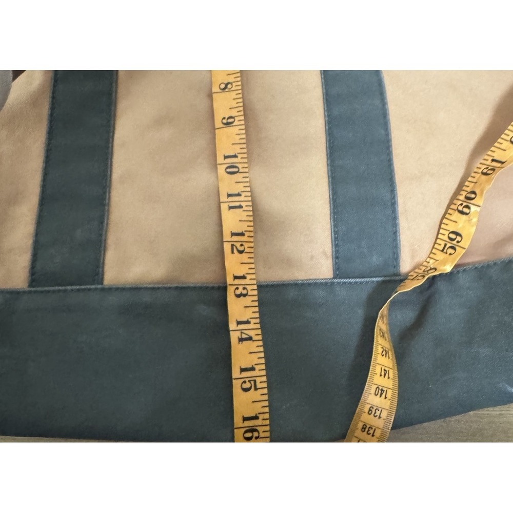 VTG LL Bean Top Zipper Tote Bag Leather Handle Boat And Tote - Picture 7 of 7
